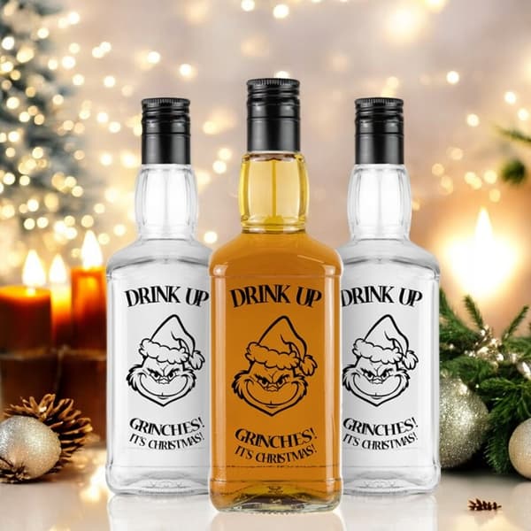 20x DANIELS 500ml julflaskor med tryck på tryffellikör