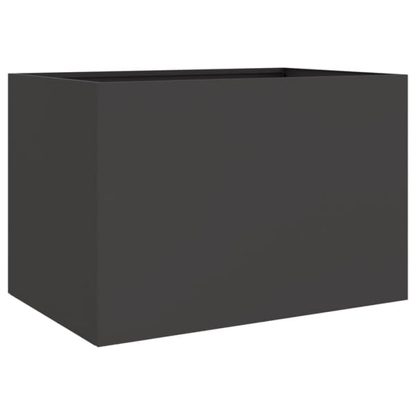 vidaXL plantekasse, sort, 62x40x39 cm, stål