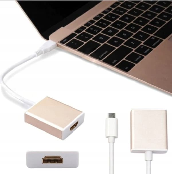 USB-C til HDMI 4K-adapter CH001 kompatibel med bærbar computer, telefon og tablet
