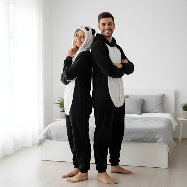 Kigurumi-pyjamaskostume Panda M: 155 - 165 cm