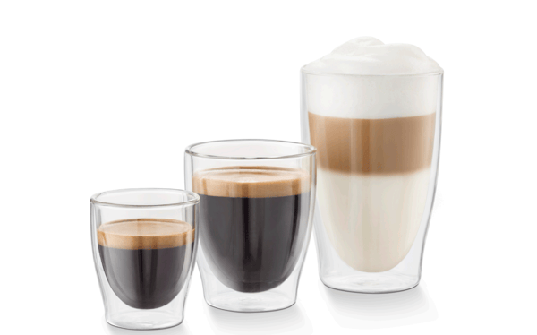 TCHIBO kaffe crema glas, sæt med 2