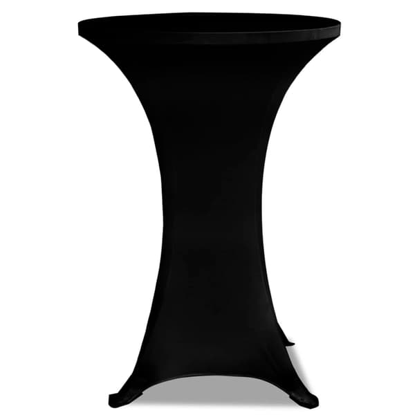 vidaXL dug til barbord Ø 60 cm sort elastik 2 stk.