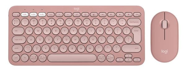 LOGITECH Pebble 2 Combo Tangentbord + Mus Set Rosa 920-012241