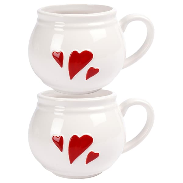 Keramiikkamuki Sydän 430 ml 2 kpl