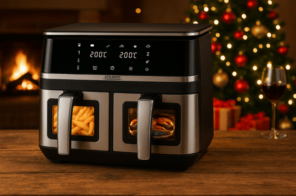Airfryer STILHOFF 8,2L + 2-i-1 sprøjte