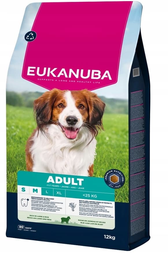 EUKANUBA torrfoder för hundar av små/medelstora raser 12 kg