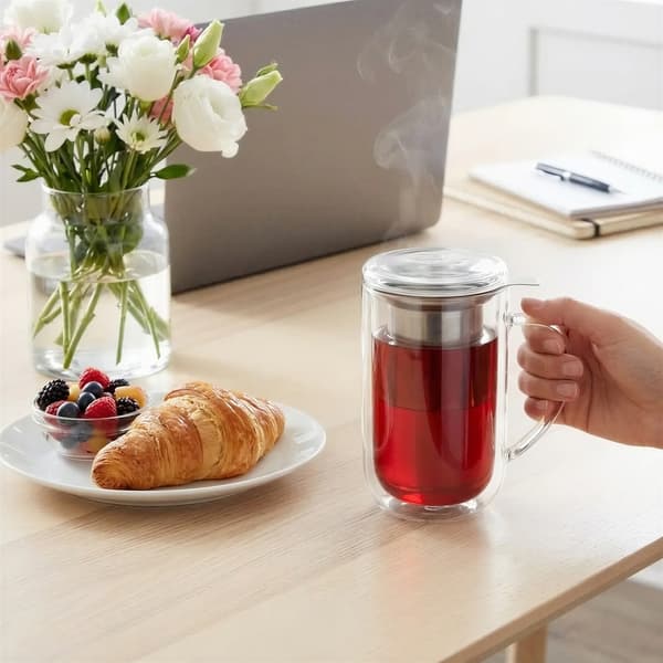 Krus i termisk glas til vinterte og urter, 500 ml låg