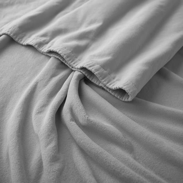 Thermosoft fleece lakan - Grå 90x200