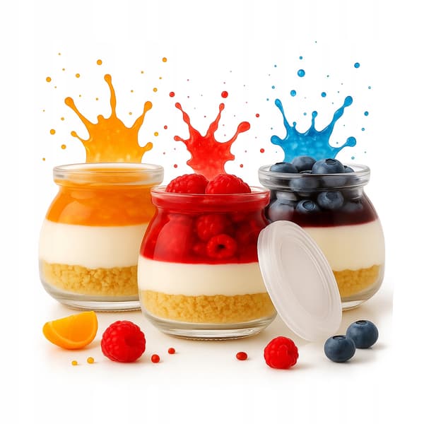 5x EFTERRÄTTSBÄLTAR 100 ml GLASBURK FÖR EFTERRÄTT Dessertkopp
