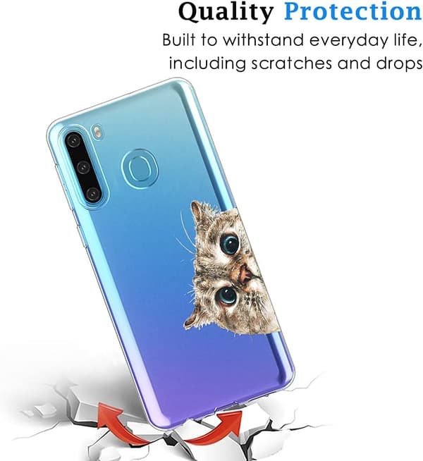 ETUI TIL SAMSUNG GALAXY S21 TRANSPARENT KATTEHOVED
