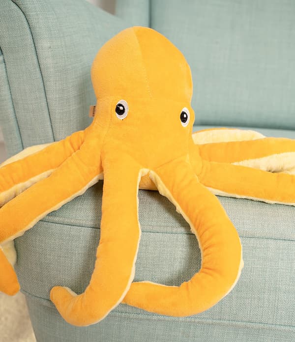 IKEA Octopus Blavingad keltainen 30 cm