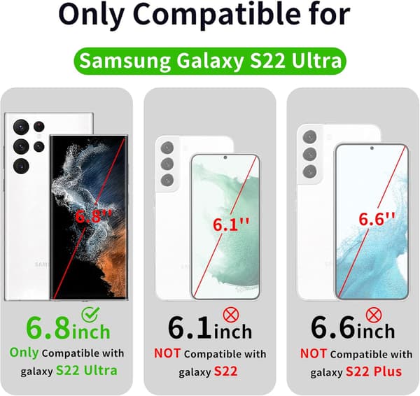 SAMSUNG GALAXY S22 ULTRA 6.8" LÄPINÄKYVÄ SILIKONISUOJA