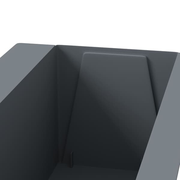 vidaXL Pallplanter, 12 st, grå, 36x13,5x9,5 cm, PP