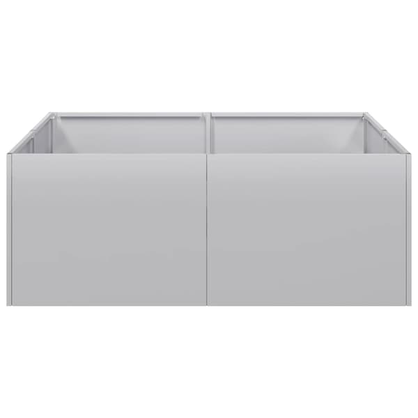 vidaXL Blomkruka 80x80x30 cm galvaniserat stål