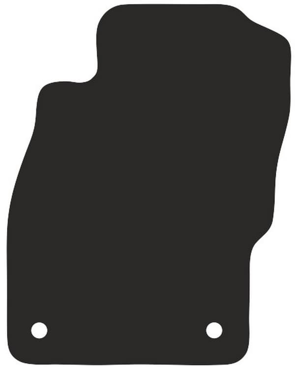 Polyamid förarmatta för Opel Adam hatchback 2012- gummierad förarmatta