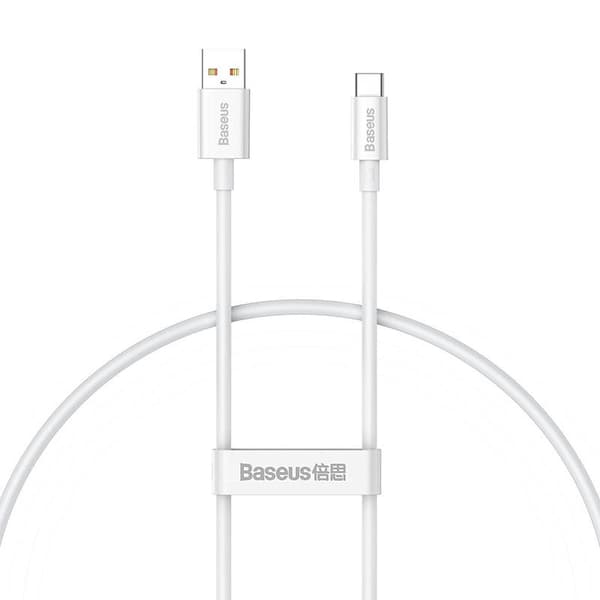 Baseus Superior USB til USB-C kabel 100W 0,25m (hvid)