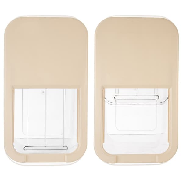 Förvaringsbehållare för kapslar, pulver och foder beige 10 liter
