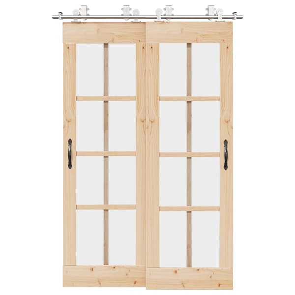 vidaXL Skjutdörrsfäste 183 cm stål silver