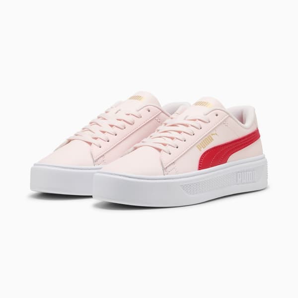 Puma SMASH PLATFORM V3 damesko, pink, 39075826, størrelse 36