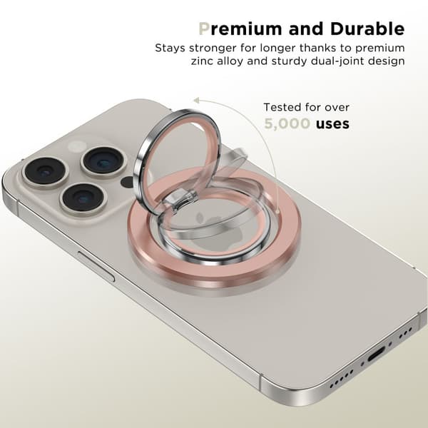 TECH-PROTECT MMR300 MAGNETISK MAGSAFE TELEFONRING ROSEGULD