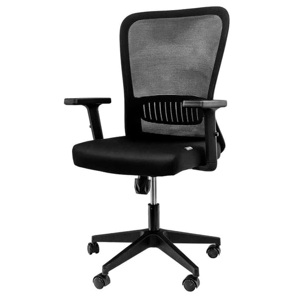 Furvero Norma BP/A2D/L1D sort N drejelig kontorstol