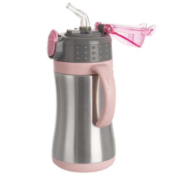 Lasten teräksinen vaaleanpunainen termosmuki 300 ml