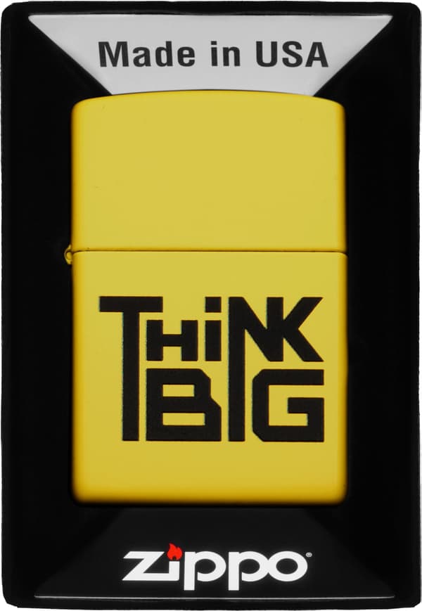 ZIPPO Lighter THINK BIG DESIGN Gavesæt nr. 2