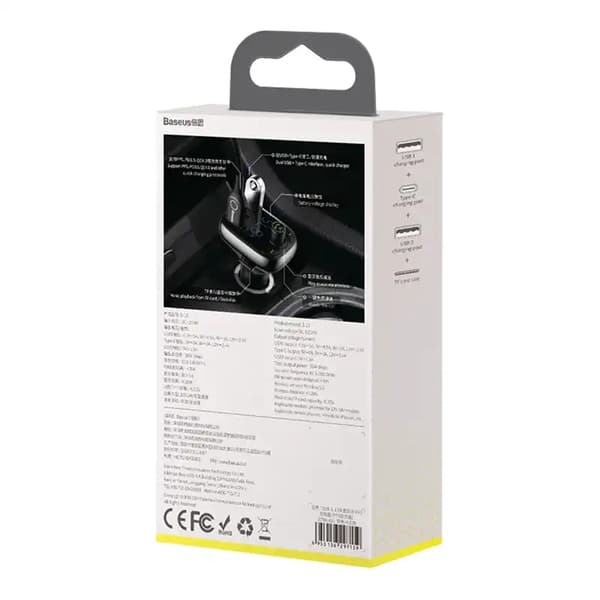 Baseus bluetooth MP3 bilsender S-13 (sort)