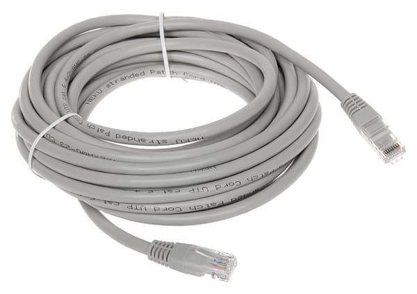Patchkabel RJ45/6/5.0-grå 5.0 m