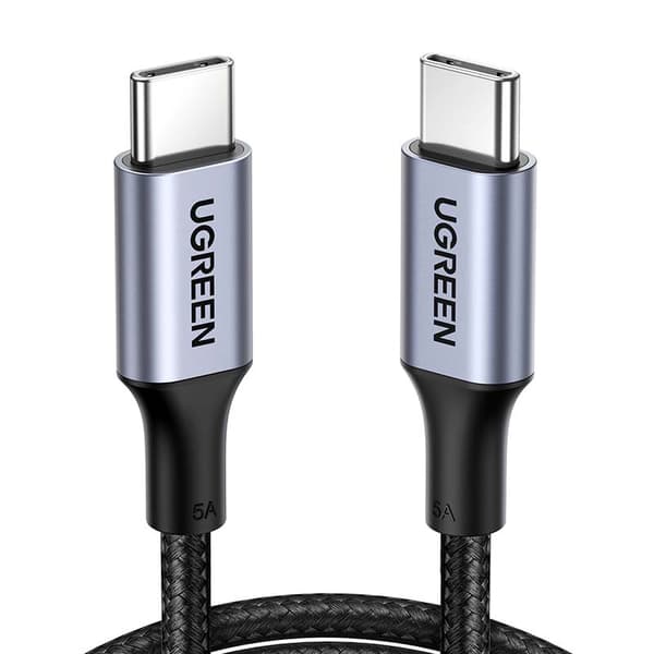 UGREEN US316 USB-C - USB-C -kaapeli, 100 W, 2 m (musta)