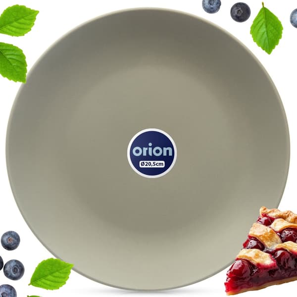 Keramisk grøn desserttallerken 20,5 cm