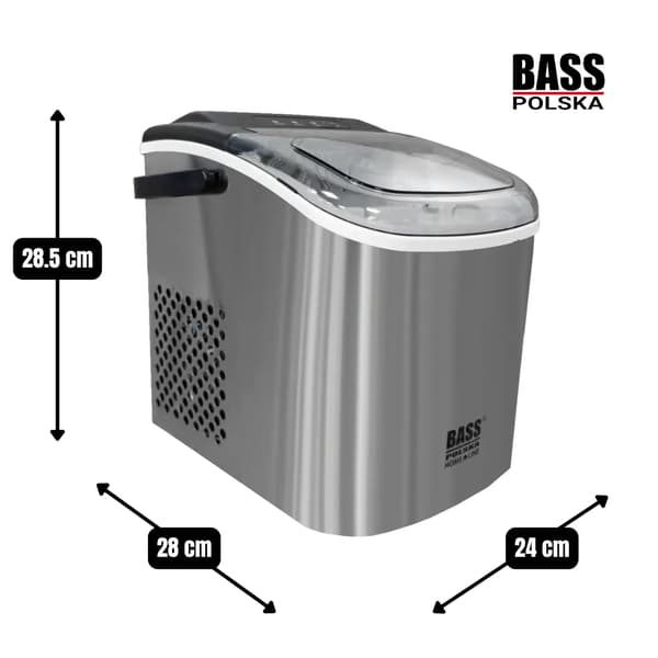 Isbitmaskin 12kg/24h - silver