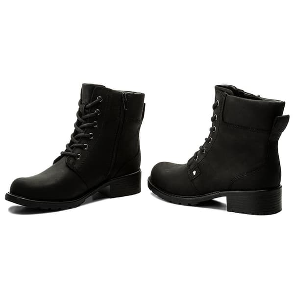CLARKS DAMESKO ANKELSTØVLER SORT LÆDER 36 3C3G6*
