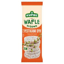 KUPIEC SLIM RISVAFLER MED GRÆSKARKERNER 90G