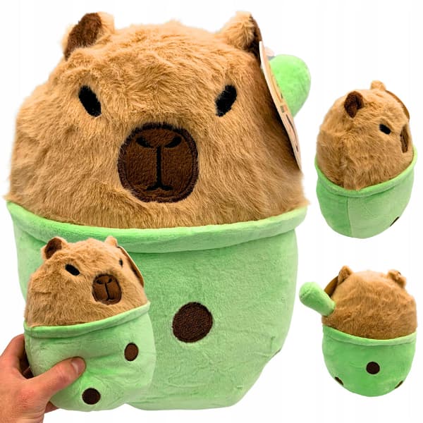 Capybara Shake Pudding Squish Plyslegetøj 20cm