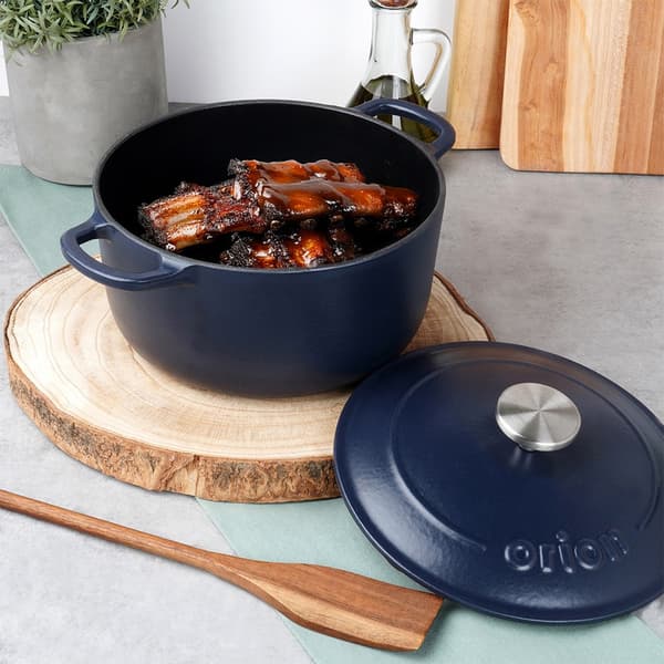 Emaljerad gjutjärnsgryta med lock LITINA 22 cm, 3,3 l