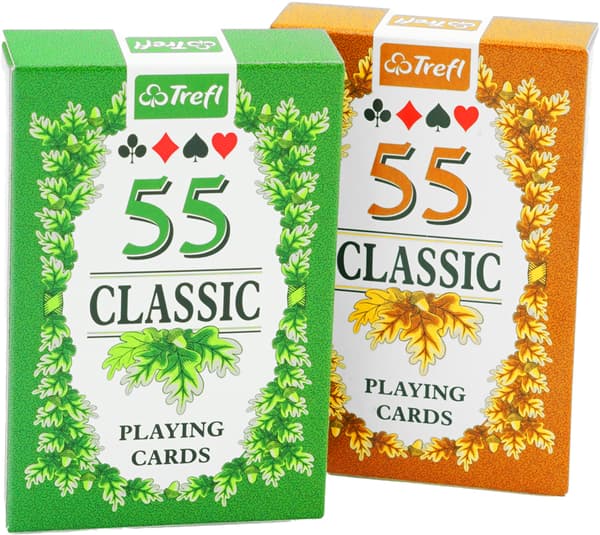 TREFL CLASSIC 55L spelkortsset med 2 kortlekar