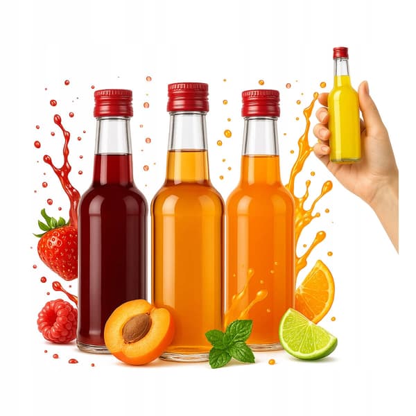 5X Pullo MONOPOL 100 ml PULLOA KOTIPOLTTO ALKOHOLI VIINI ETIKKA ÖLJY