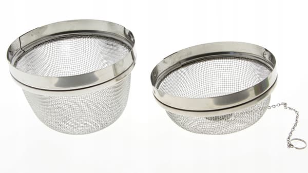 METALKUGLEKANDER TIL TE OG URTER RUSTFRIT STÅL 9 CM