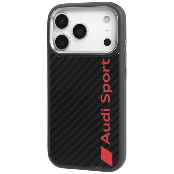 Audi R8 MagSafe-cover i kulfiber til iPhone 17 Pro - sort