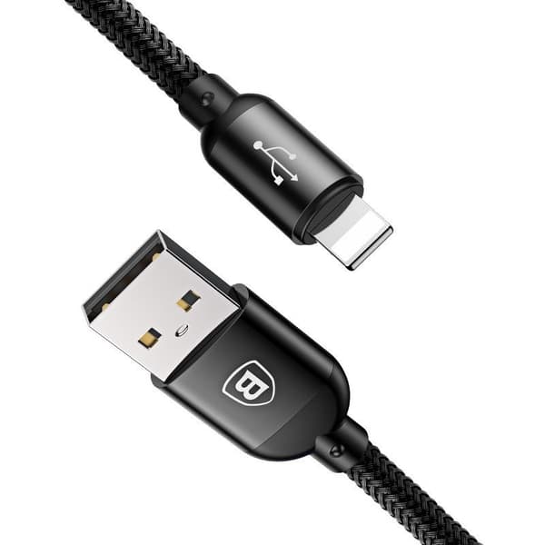 Baseus 3-i-1 USB-kabel USB-C / Lightning / Micro 3.5A 0.3m (Sort)