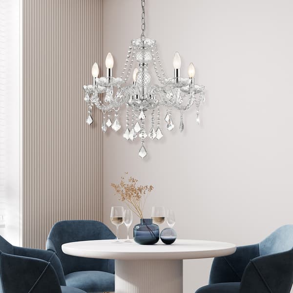 RIIPPUVALAISIN CRISTALLO 5 E14 LÄPINÄKYVÄ VALO PRESTIGE LP-2940/5P