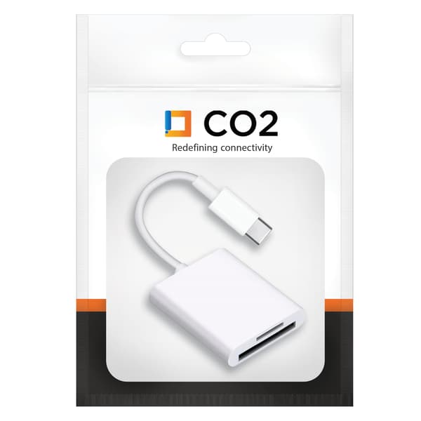 CO2 USB-C-KORTLÄSARADAPTER USB TYP C MICRO SD/TF UPP TILL 256 GB