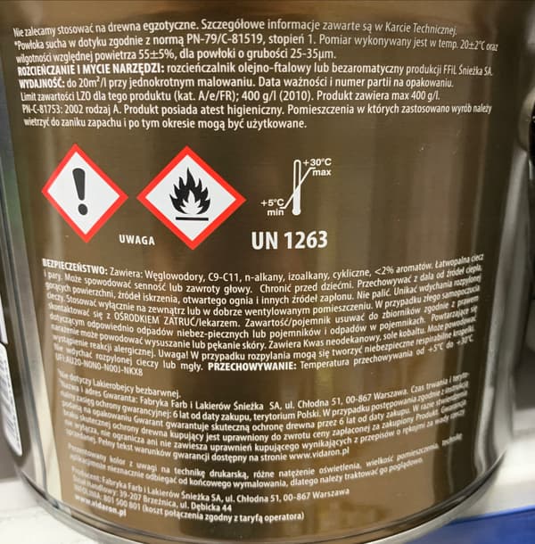 Skyddande och dekorativ lack bets valnöt 0,75l
