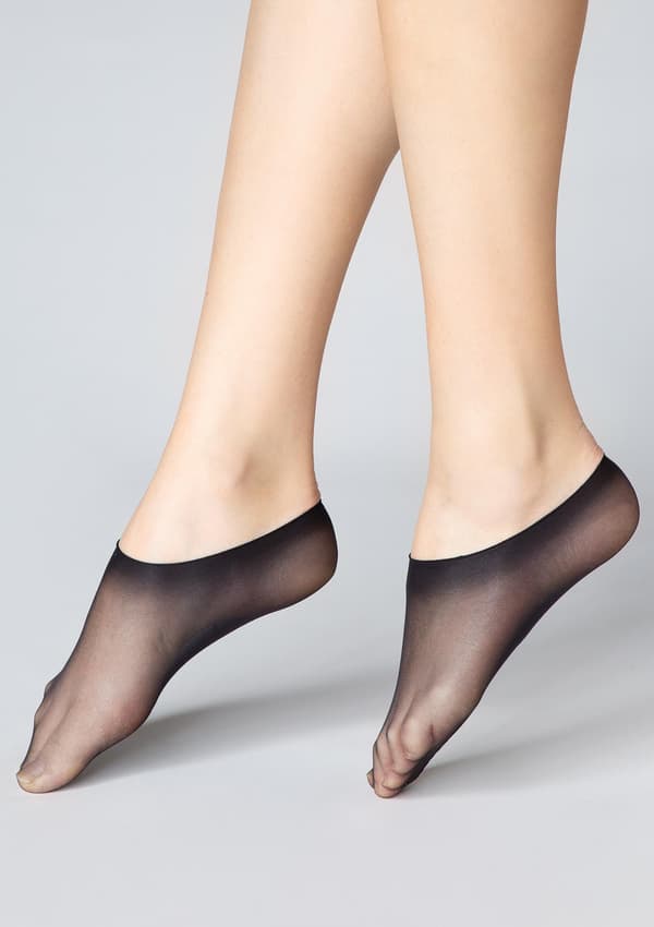 Elastiska sockor Stopki Silke 15 Marilyn Svart En storlek
