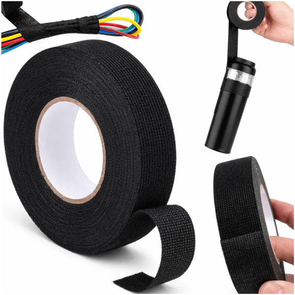 Tygtejp, isolerande, resistent, stark, 19 mm, 10 m