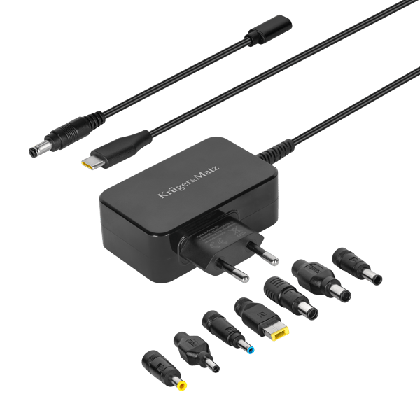 Kruger&Matz 45W yleisvirtalähde Power Delivery -toiminnolla, 7 napaa