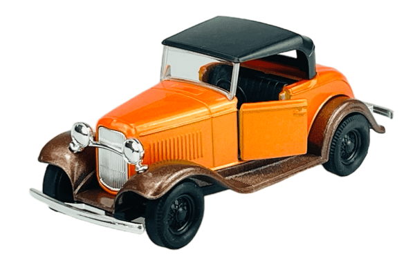 Welly VANHA timer ford model A roadster katolla oranssi 1:34 98875