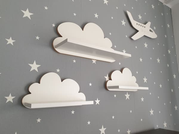 Cloud hylder sæt med 3 FANTASY-Elegance