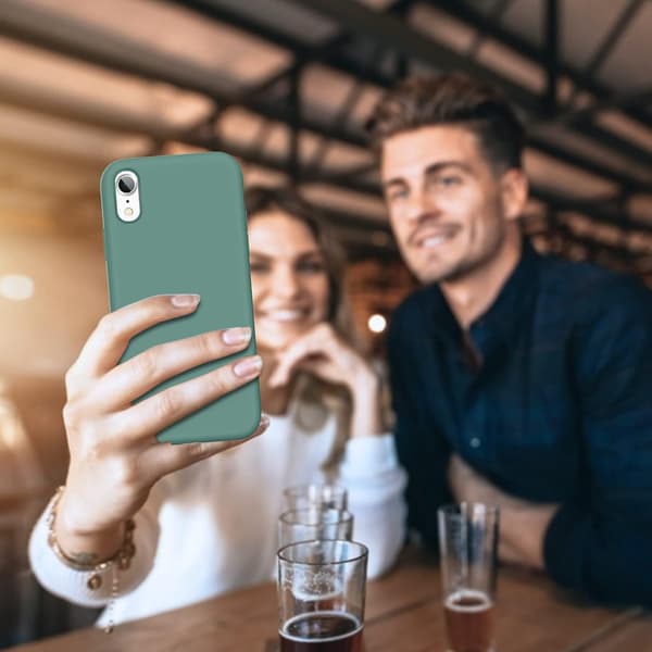 APPLE IPHONE XR SILIKONIKUORI VIHREÄ